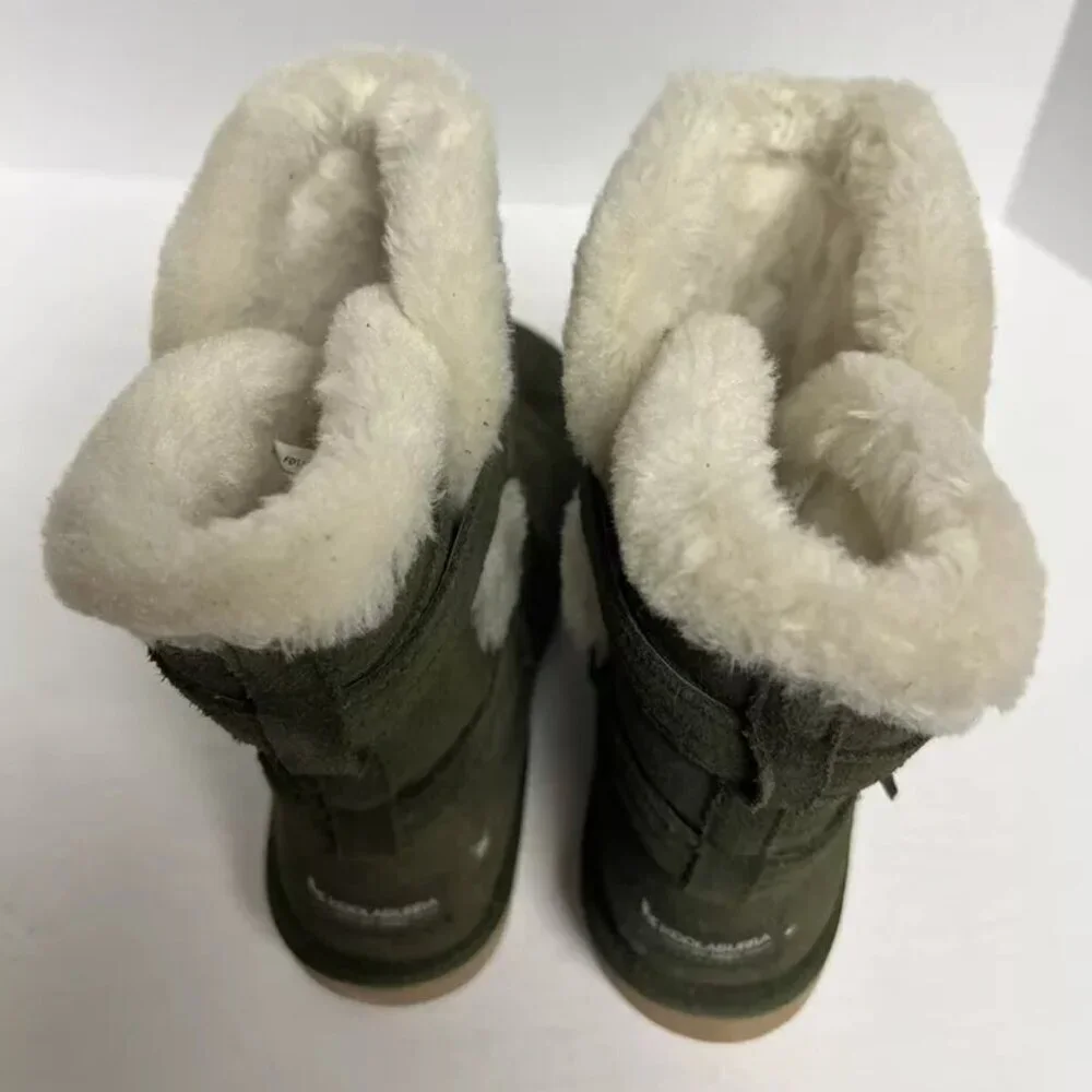 Koolaburra Womens Delene Short Boot Olive 6 M
